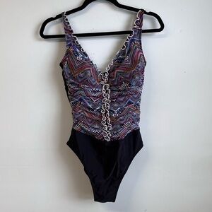 Profile By Gottex black one piece bathing suit-8